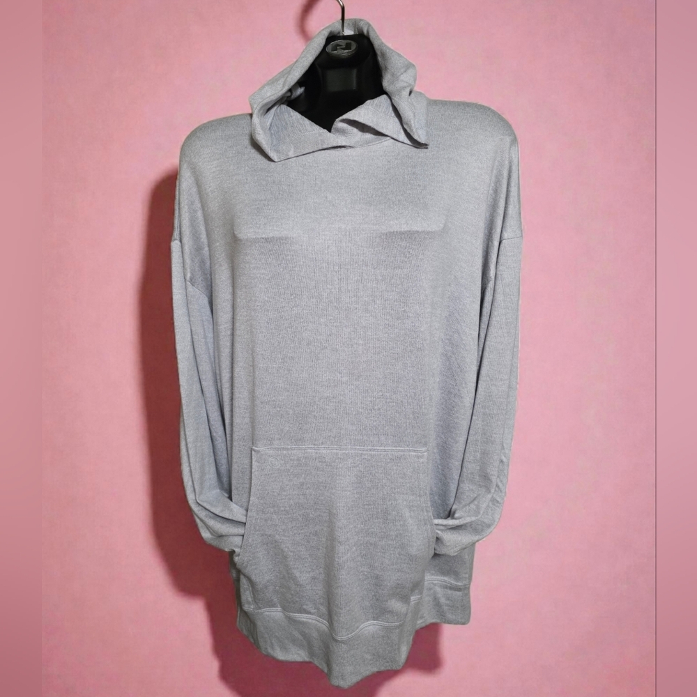 Gilly Hicks Abercrombie & Fitch Buttery Soft Light Gray Kangaroo Pouch Hoodie